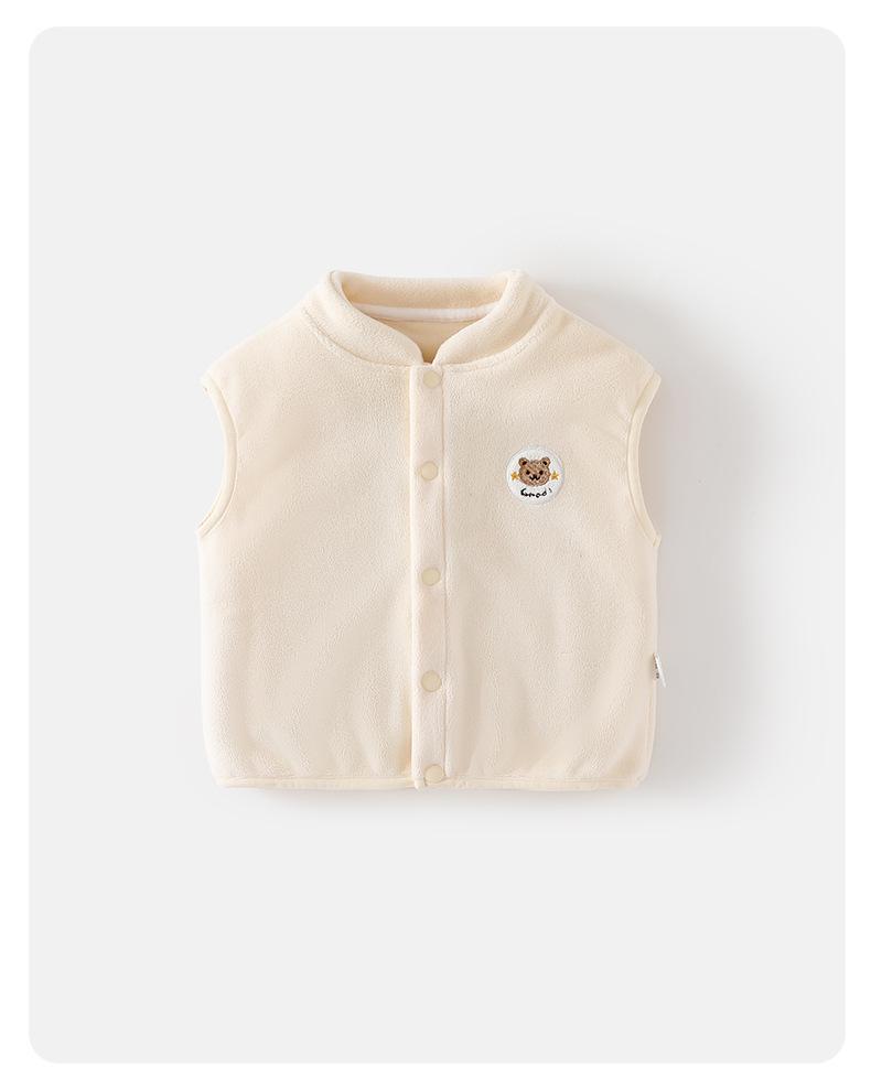 Детский стеганый бархатный жилет - Безрукавная куртка для маленьких мальчиков и девочек (Осень зима)