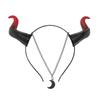 Gothic Animal Demon Hair Hoop Black Red Halloween Hair Band Funny Devil Horn Headband Cosplay