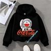 with cartoon print,long-sleeved,suitable for autumn and winter Doraemon children's hooded sweatshirt for boys, girls' casual top