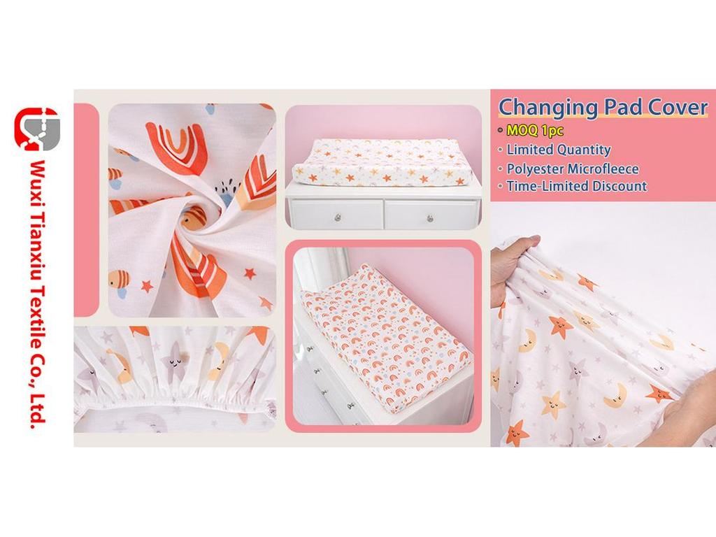 Мягкий трикотажный чехол для пеленального столика - дизайн Cross-Border со съемной тканью