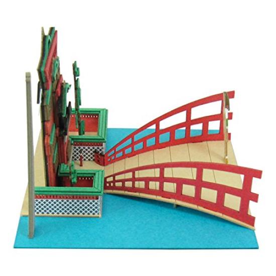 Sankei Studio Ghibli mini Spirited Away Bathhouse and Chihiro Papercraft Non-scale MP07-11