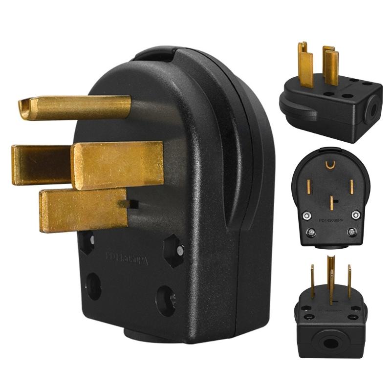 Прочный 50-амперный 125/250В 4-полюсный электрический штекер NEMA 14 50P PD1450PA для коммерческих сушилок