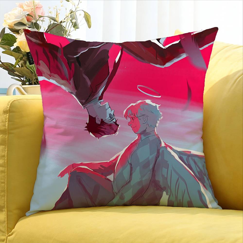 Good O-Omens New Group Various Sizes Square Pillow Case For Car Home Bedchamber Decor