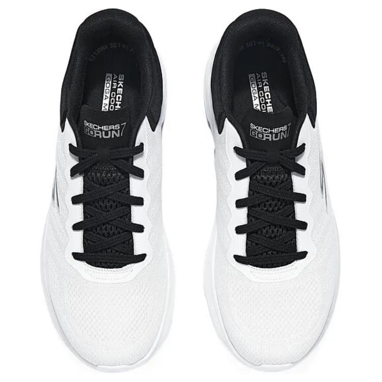 Skechers Low top Running Shoes Men's White Black (Unisex) Running Shoes 220641 WBK