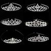 Korean Metal Children's Rhinestone Crown Headband Girls Birthday Party Diamond Hair Crown Headdress Simple Hair Accessories