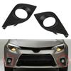 Front Bumper Fog Light Bezel Cover Left & Right With Hole For Toyota Corolla 2014-2016