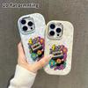 Phone Case: 2D flat design suitable for iPhone 18 17 16 15 14 13 Pro protective case, couple style, tape vinyl, Christmas and Halloween gift