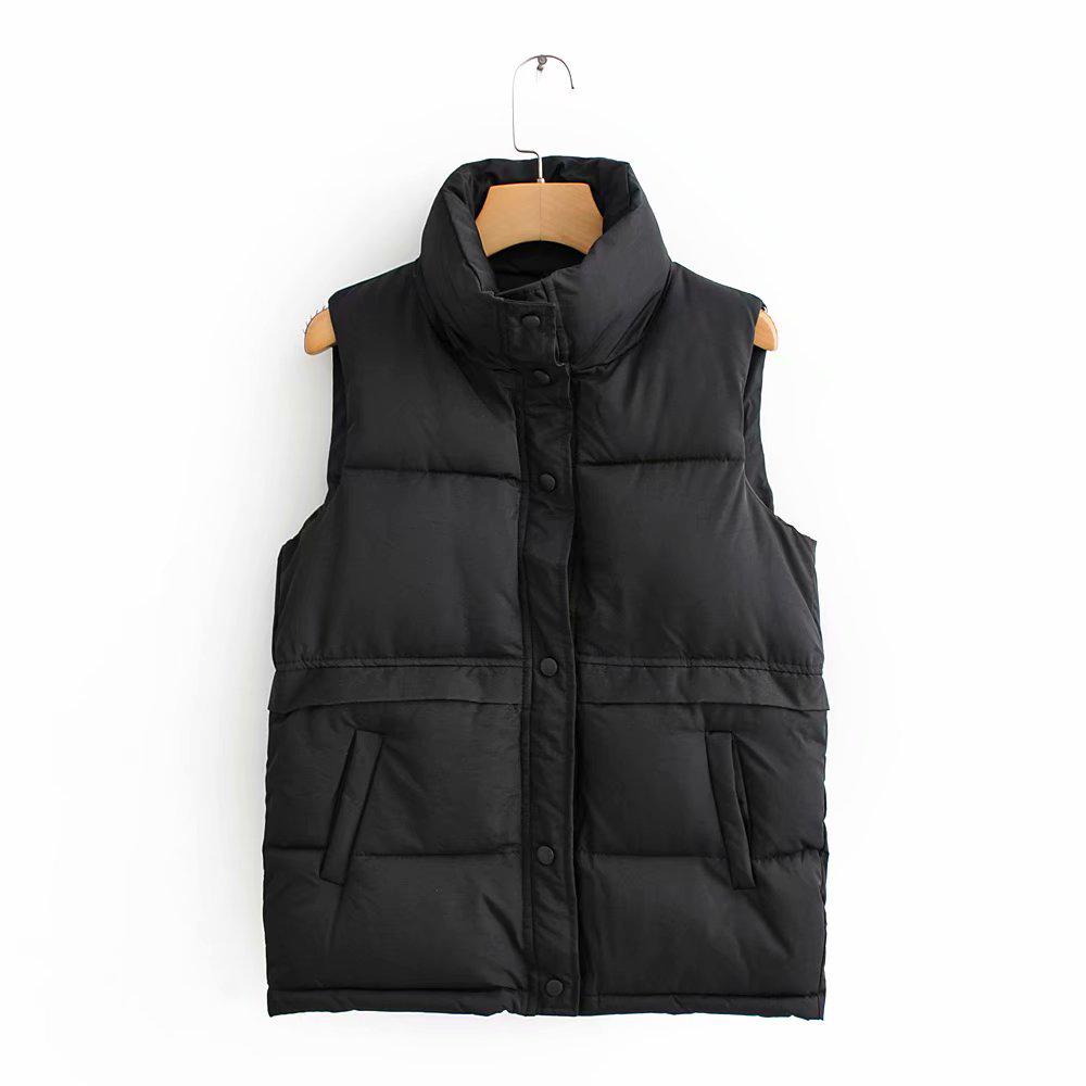 Winter Women's Fashion Cotton Jacket Warm Cotton Jacket Casual Women's Sleeveless Jacket Women's Jacket