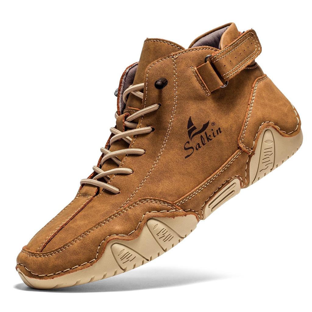 Обувь из спилка ручной работы, мужские лоферы, удобные ботильоны для мужчин, повседневная обувь, мокасины, мужская обувь на плоской подошве