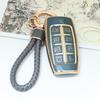 TPU 8 Кнопок Чехол-Кейс для Ключа Автомобиля Для Hyundai Genesis G80 GV70 GV80 2019 2020 2021 2022 Держатель Пульта Дистанционного Управления Автоаксессуары