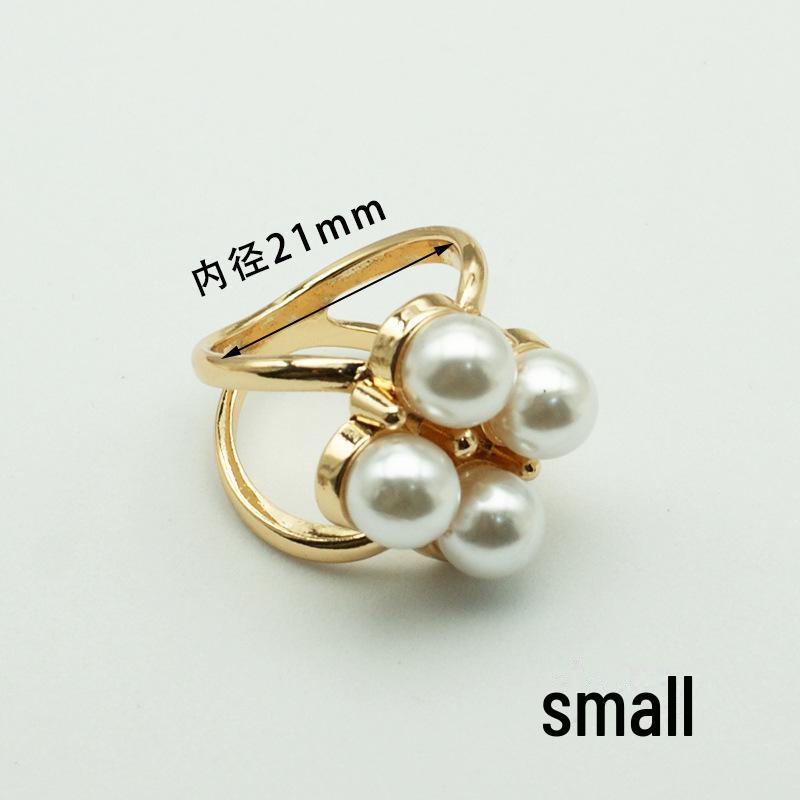 «Шарф и пряжка для пальто из жемчужного шелка — высококачественный корейский аксессуар двойного назначения»