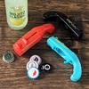 Funny Beer Bottle Opener Cap Gun Portable Cap Launcher Bar Tool Drink Opening Gun Shaped Bottle Lids Shooter Kitchen Gadgets
