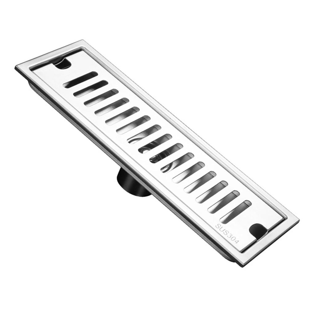 Длинный сливной слив из нержавеющей стали с большим дезодорирующим фильтром для душевой комнаты отеля