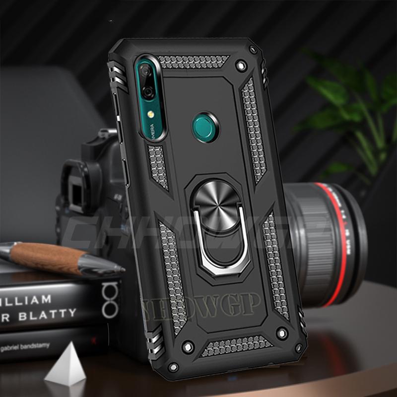 Magnetic Armor Ring Case For Huawei P30 P40 Pro Lite P Smart Z Y5p Y6S Y5 Y6 Y7 Y9 Prime Pro Honor 20 10 Lite 20S 9S 9X 8A 8S Rugged Stand Cover Coque