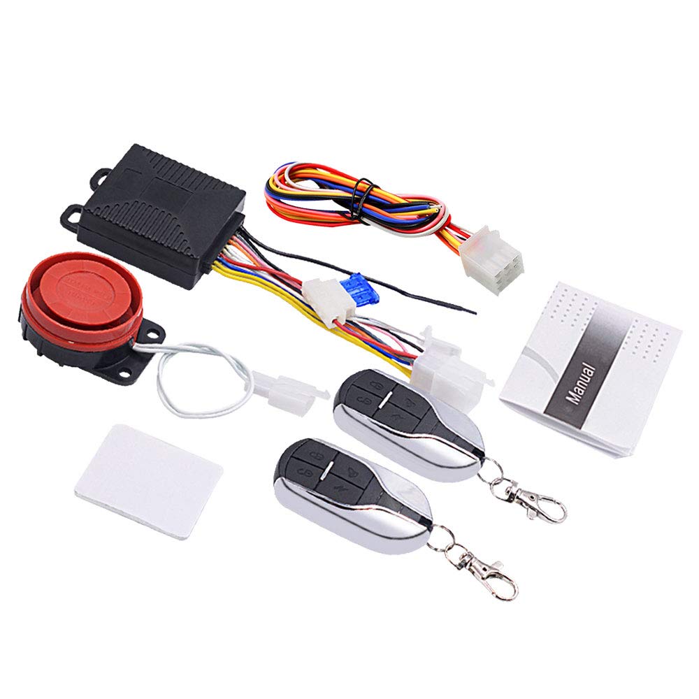 Легко установить Мотоцикл Мотоцикл Противоугонная Система Безопасности Блок Сигнализации Обнаружение Вибрации с Пультом Дистанционного Управления