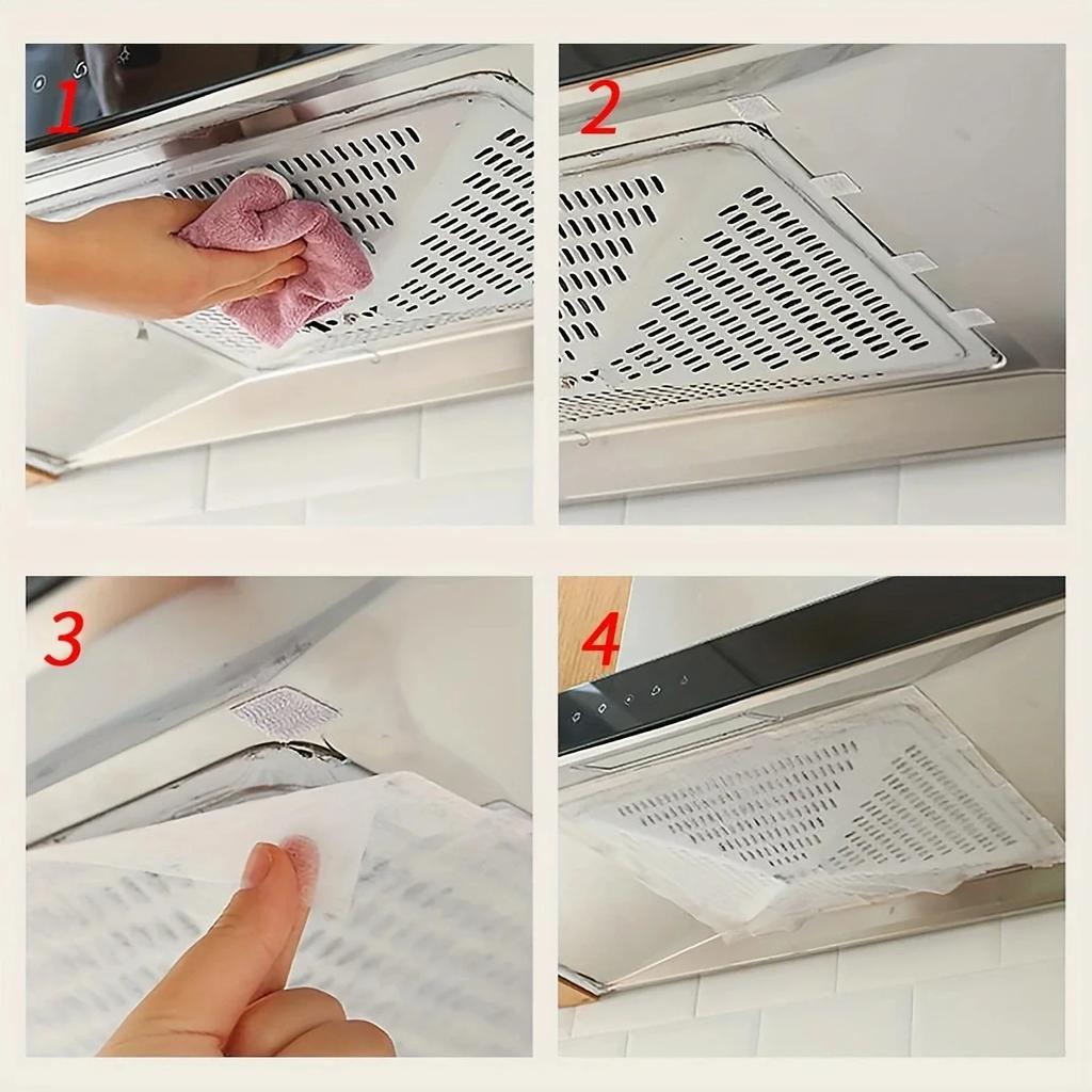 1pc-Range Hood Oil Suction Paper Filter Film Range Hood Kitchen Oil Smoke Prevention Sticker Filter Screen Oil Cover