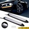 2 шт. Автомобильный Дневной Ходовой Огонь Светодиодный Поток Желтый Поворотник Белый Водонепроницаемая Полоса Фары Последовательный Свет Универсальный