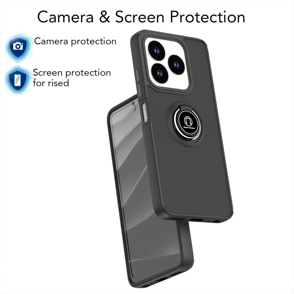 Магнитный чехол-подставка Qi Ying Gen 1 для ZTE V60 Axon60 - С покрытием soft-touch, противоударный чехол