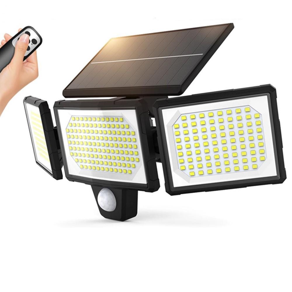 Солнечные фонари на открытом воздухе с 3 режимами датчика движения, супер яркий настенный светильник IP65, водонепроницаемый уличный светильник для сада, двора, дорожки, гаража