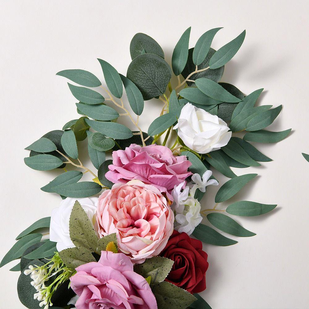 Wedding Decorations Fake Floral Rose Ceremony Flower Wreath Arch Flowers Kit Wedding Party