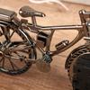 1 Pc Vintage Arabic Numeral Bicycle Shape Creative Table Alarm Clock Home Decor Room Desktop Decoration Crafts