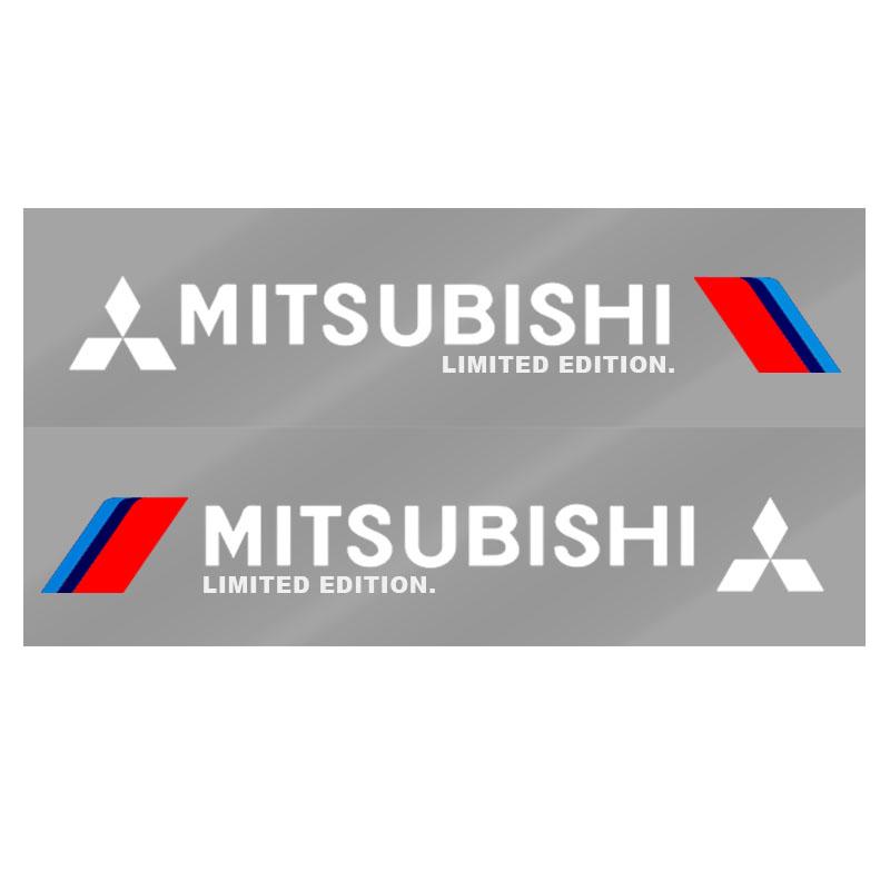 2 шт. Светоотражающая наклейка на боковую дверь автомобиля, графика кузова, виниловая декаль для Mitsubishi ASX Lancer L200 Pajero Sport Attrage Mirage Eclipse