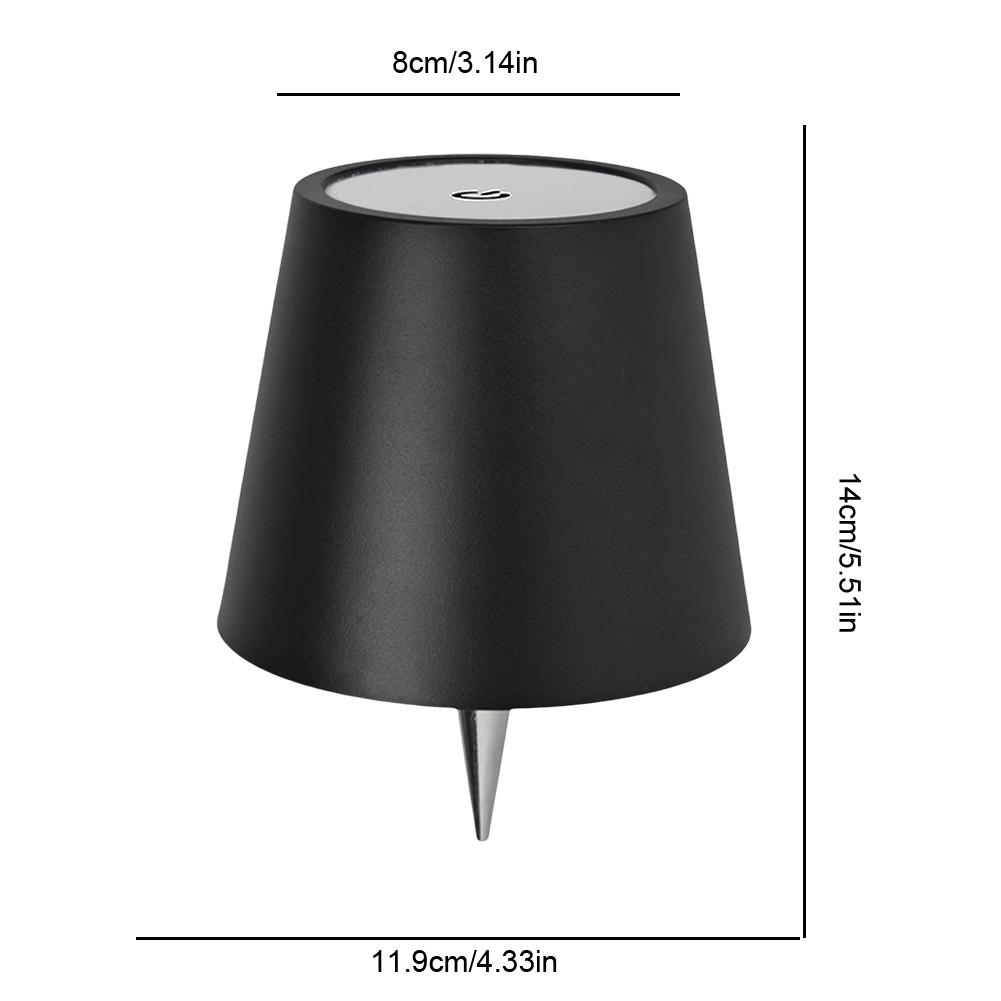 Светодиодная настольная лампа, перезаряжаемая, 2000 мАч, металлическая, с регулируемой яркостью, лампа-бутылка с плавной регулировкой яркости, светодиодная лампа-бутылка для вина, семейный ресторан и бар