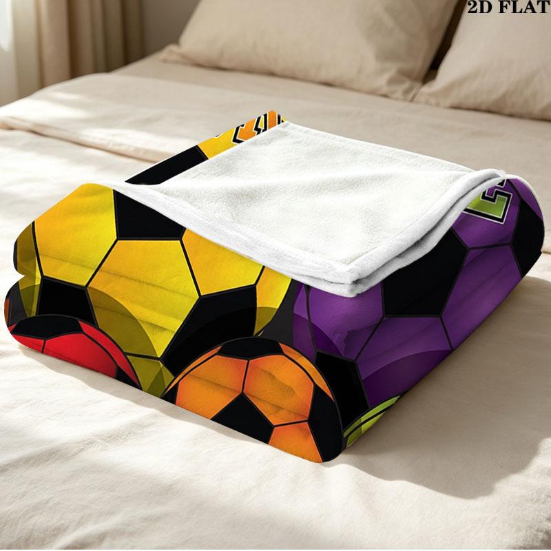 Custom Soccer Blanket, High quality Comfortable for All Seasons, Home Decor, Warmth and Comfort