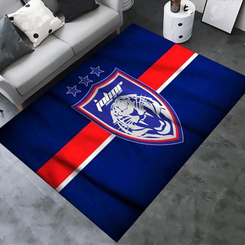 Johor Darul Ta'zim FC Carpet Rug for Living Room Bedroom Home Sofa Decoration,Kids play Non-slip Floor Mat