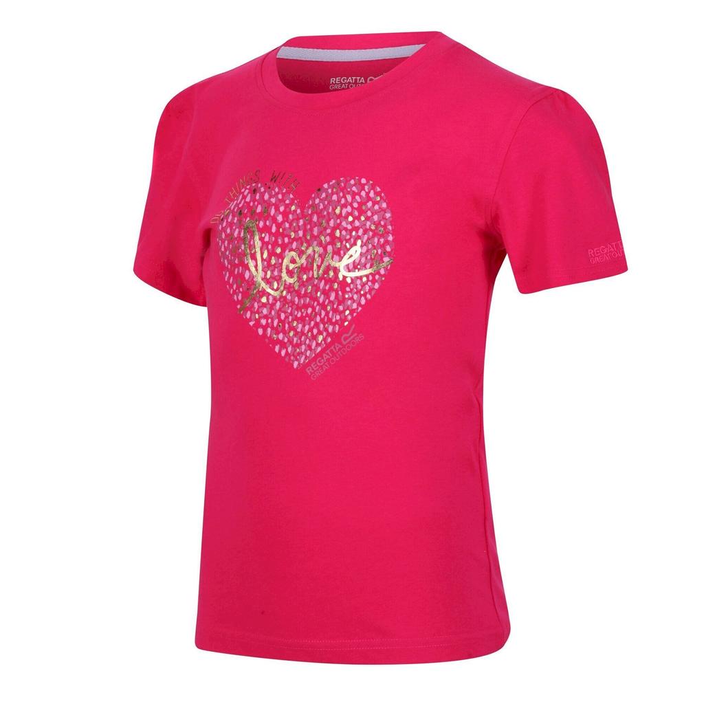 Regatta Childrens/Kids Bosley V Heart T-Shirt
