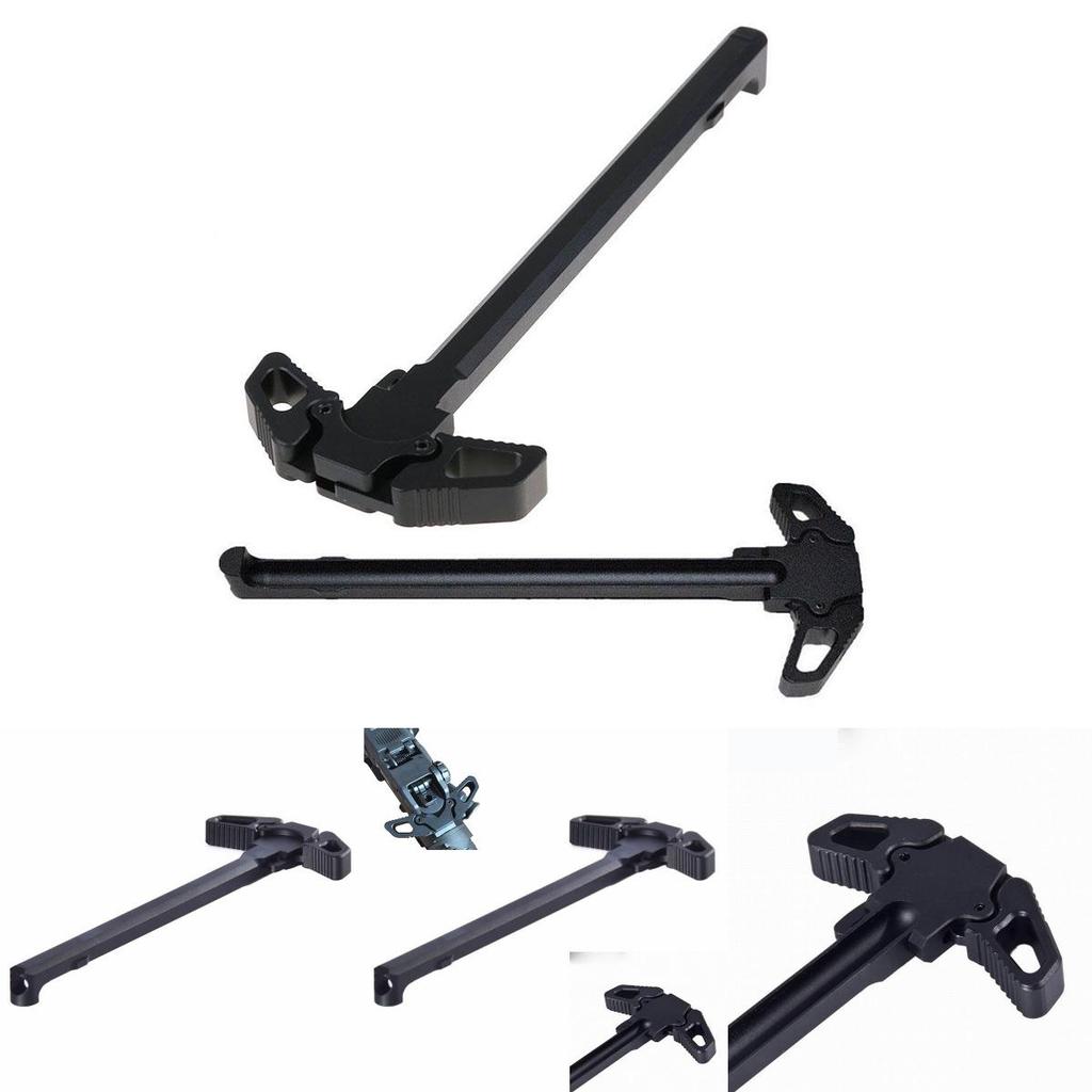 Tactical Charging Handle Black Ar Metal Ambidextrous Ambi Handle Tool Accessory