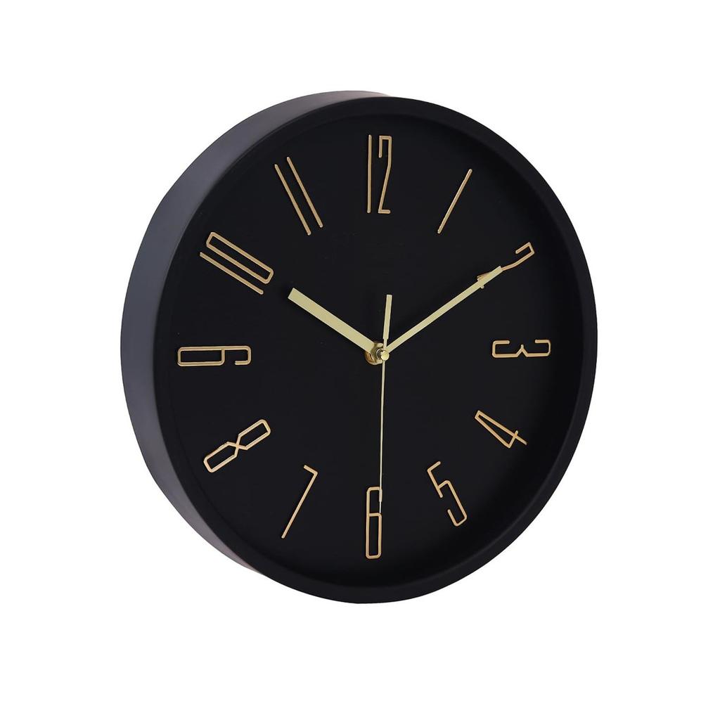 Luxury Finish Modern Wall Clock with Silent Non-Ticking Quartz Sweep Movement – 1pc|12 Inch|Decorative Analog Clock for Home,