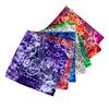 Cotton New Tie-Dyed Headscarf Paisley Scroll Bandanna Tie-Dyed Square