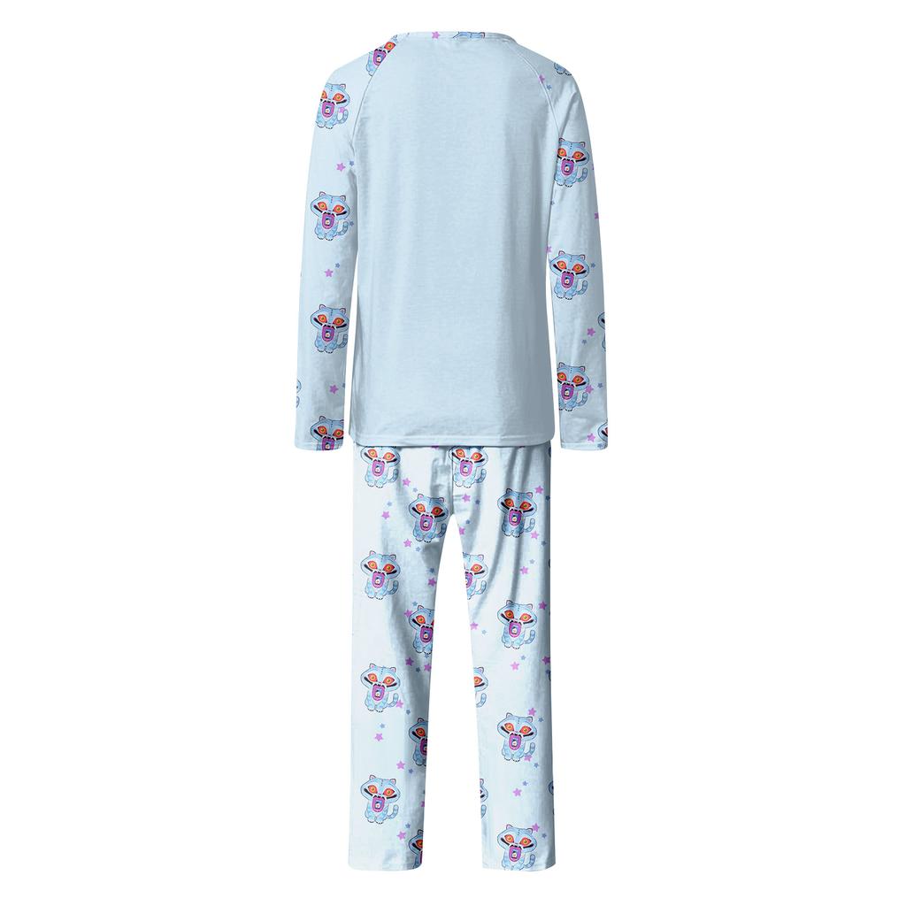 Мультяшный принт с буквами, семейный комплект с длинным рукавом, костюм родитель-ребенок, домашний костюм, осень