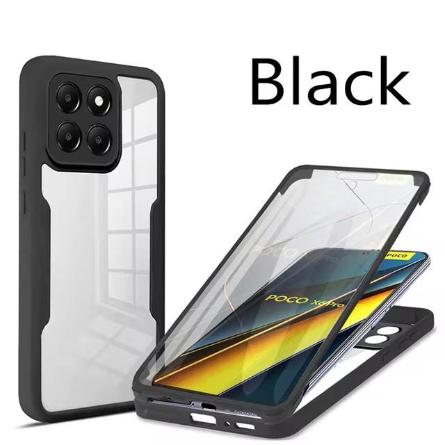360 Полный Защитный Чехол Для Телефона Для Xiaomi POCO X6 F6 Pro 5G Чехлы Armor для POCO X7 X5 X4 X3 M4 X3NFC F5 F3 C65 M6 4G Чехол