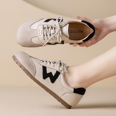 Универсальные женские кроссовки из белой кожи – Легкие, Нескользящие, Удобные и Стильные