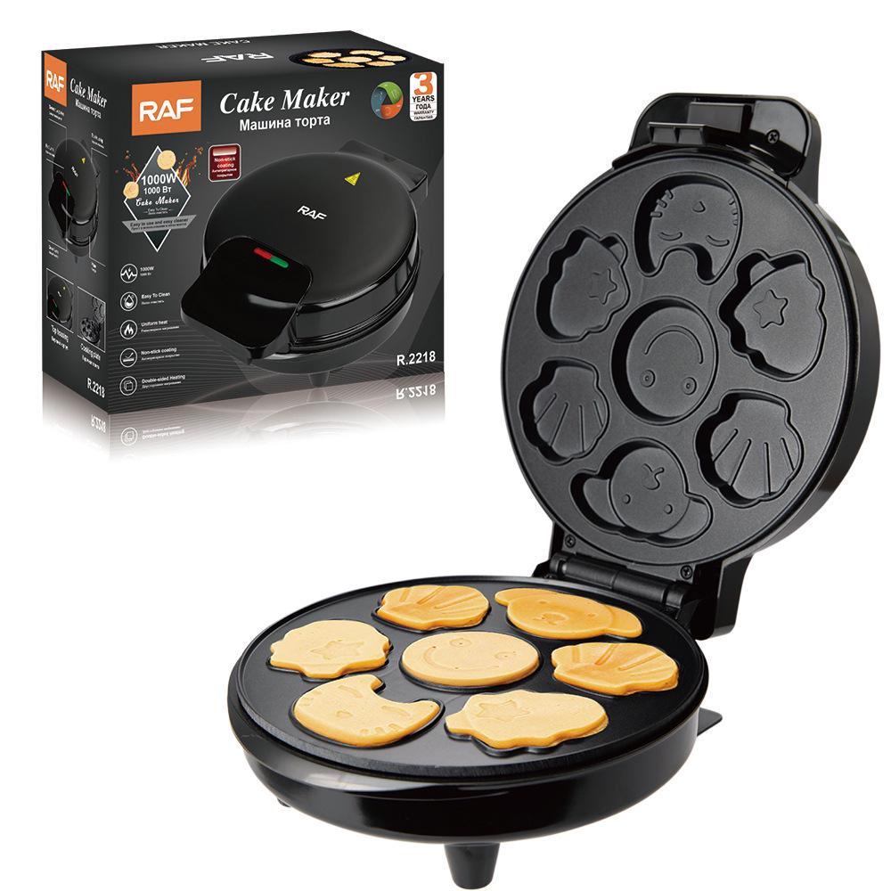 Electric Waffle & Sandwich Maker with Animal Cake Function - Perfect for Breakfast