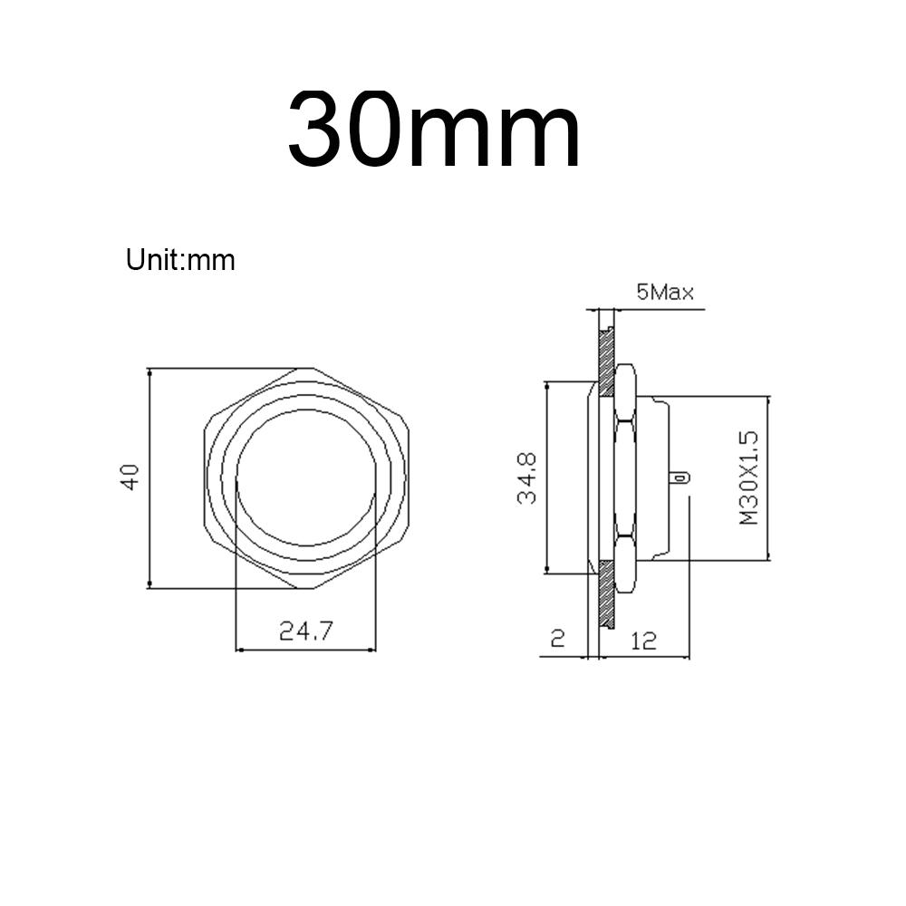 Electric Waterproof Power 12v Led Momentary Mini Push Button Switch Micro Pressure Switches 220v 24v Smart Home 12mm
