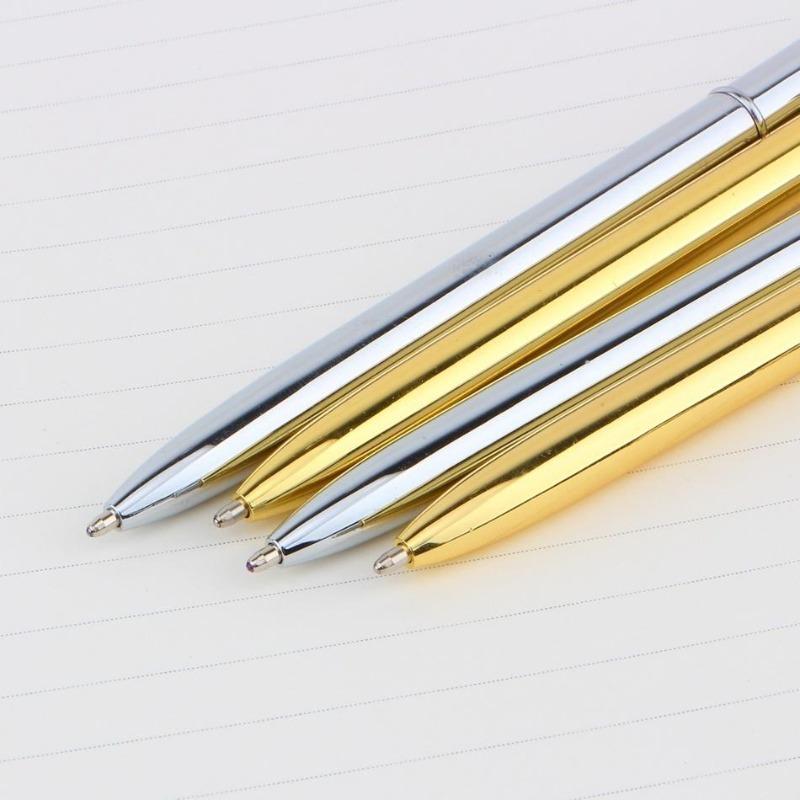 Fashion Ballpoint Pen Business Ball Point Pen Golden Silver Clip Black Refill Writing