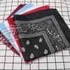 Fashion Hip Hop Bandana Outdoor Unisex Black Hair Band Neck Scarf Headwear Wrist Wraps Head Square Scarves Print Handkerchief