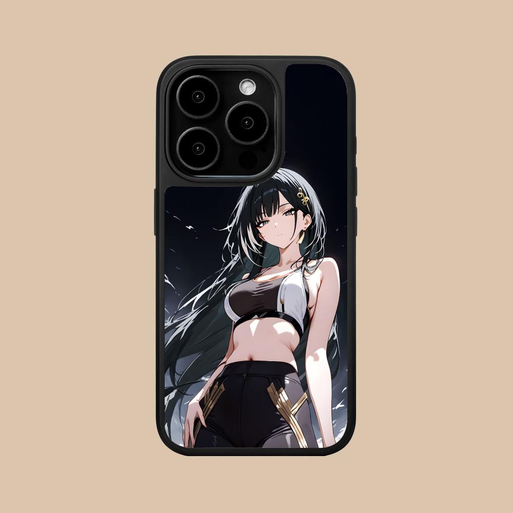 Чехол для телефона Wuthering Waves Baizhi для iPhone 17 16 15 14 13 12 11 Air Pro Max Plus Матовая поверхность