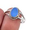 Natural Australian Opal Gemstone 925 Solid Sterling Silver Jewelry Ring S.9 I7o81
