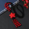 Retro Medium Red Cinnabar Sweater Chain Natal Long Necklace Pixiu Pendant Pendant Accessories Women