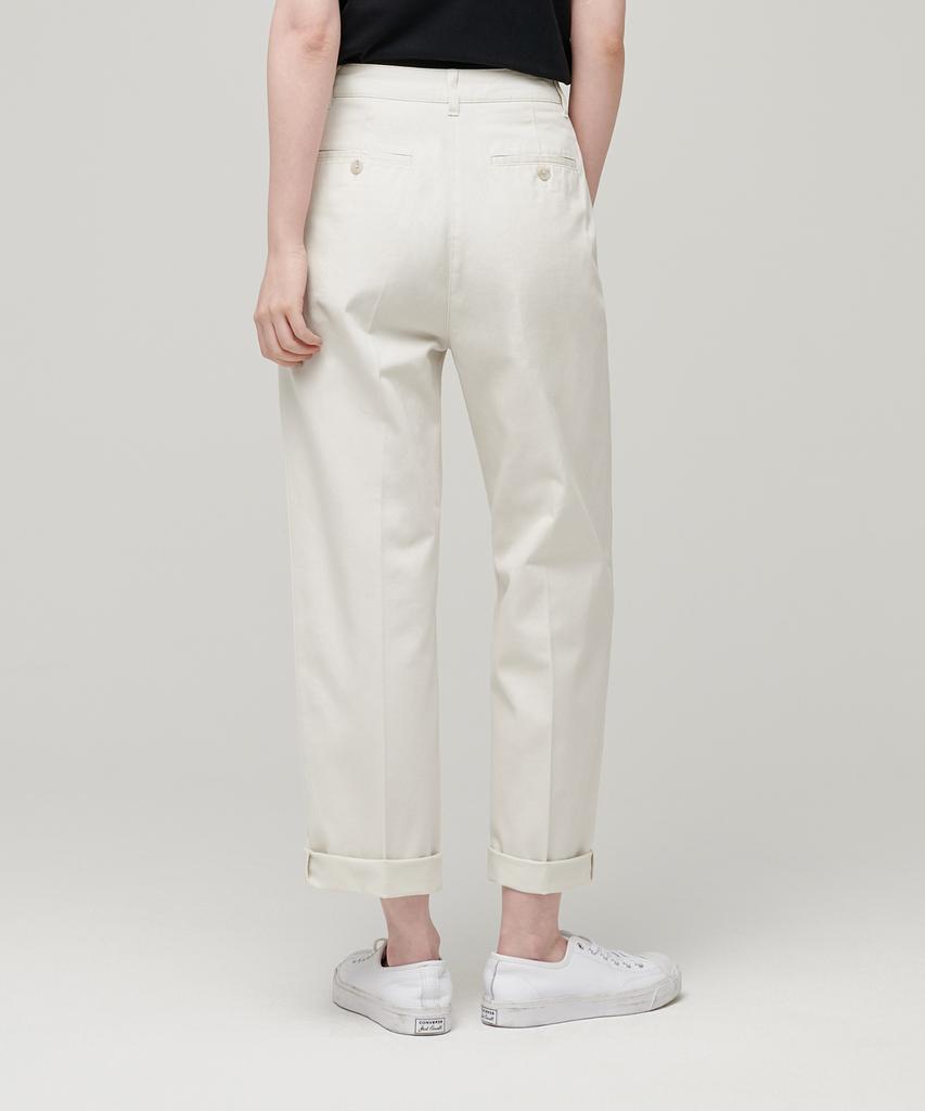 MUSINSA STANDARD WOMAN Женские зауженные брюки чинос [Кремовый]