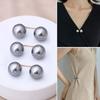 8Pcs Artificial Pearls Waist Button Tighteners Trousers Waistband Adjusters Clip for Dress Cardigan Shawl Safety Pin