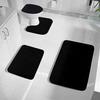 4 шт./компл. Губчатый коврик для ванной комнаты Водопоглощающий коврик для ванной Нескользящий Машинная стирка Напольный коврик для ванны Душа Туалета