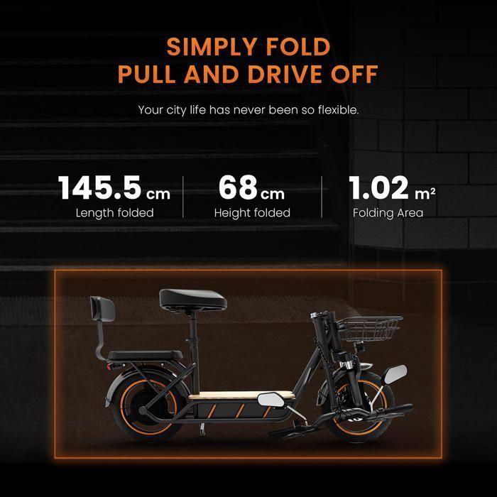 Scooter électrique KuKirin C1 Pro -- Moteur 500 W - Batterie 48 V 26 Ah - Pneus 14 pouces - Autonomie 100 kilomètres