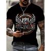 Retro America Route 66 3D Printed Men's T-shirts Vintage Loose Men Clothing Summer Round Neck Short Sleeve Unisex Tops Tees 4XL