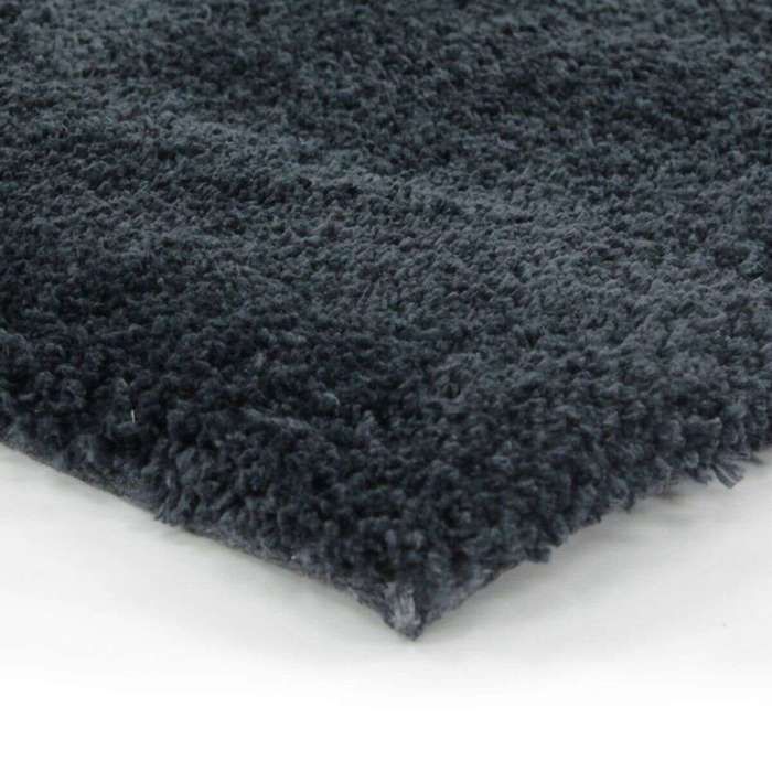 Tapis à poils longs toucher laineux bleu cendré 120x170