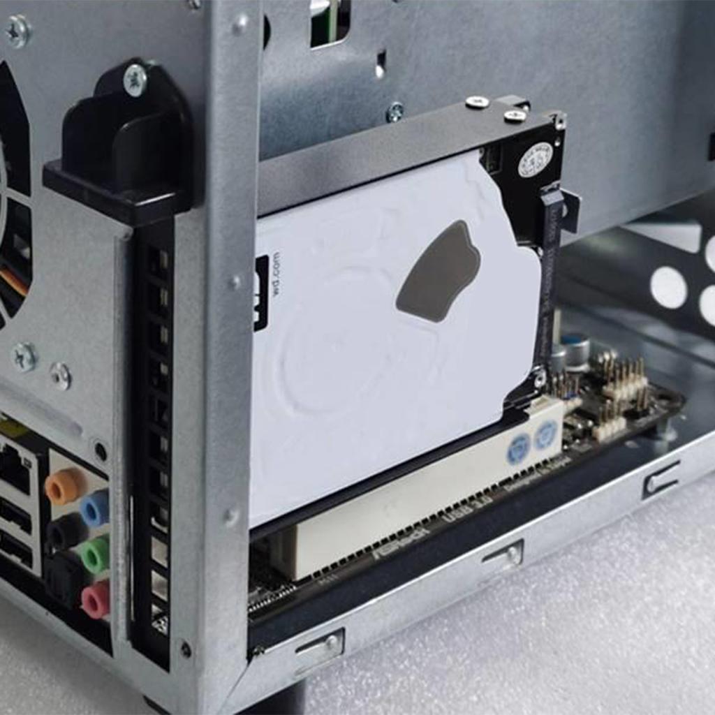 Устойчивый настольный компьютер SSD HDD Монтажный кронштейн Держатель SSD HDD для слота расширения PCI Металлическая рама для безопасного хранения